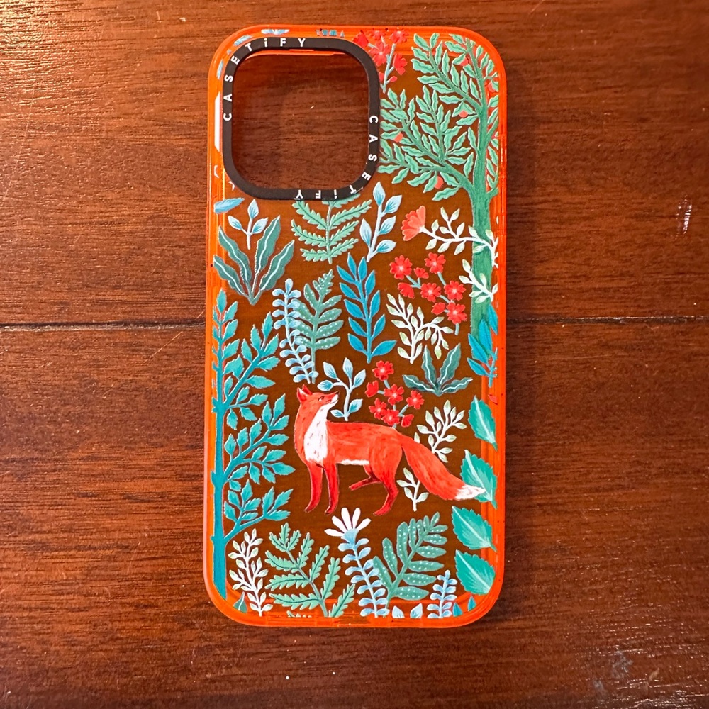 Casetify Orange Fox iPhone 14 Pro Max Case